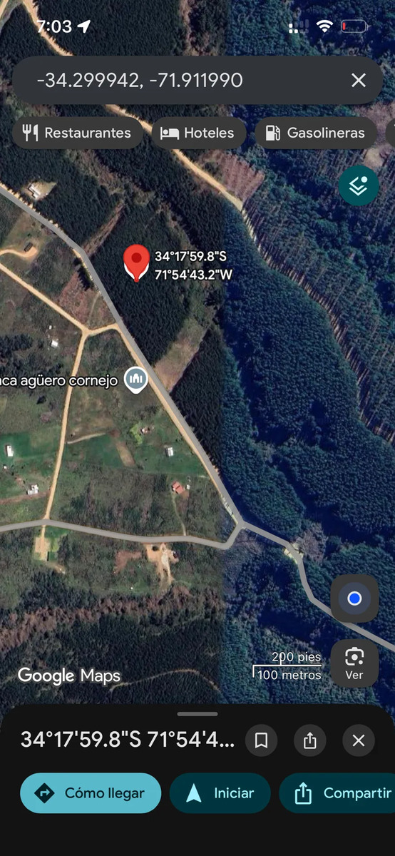 Parcela Terreno 5,105 m2 Vista - Alto Colorado, Pichilemu