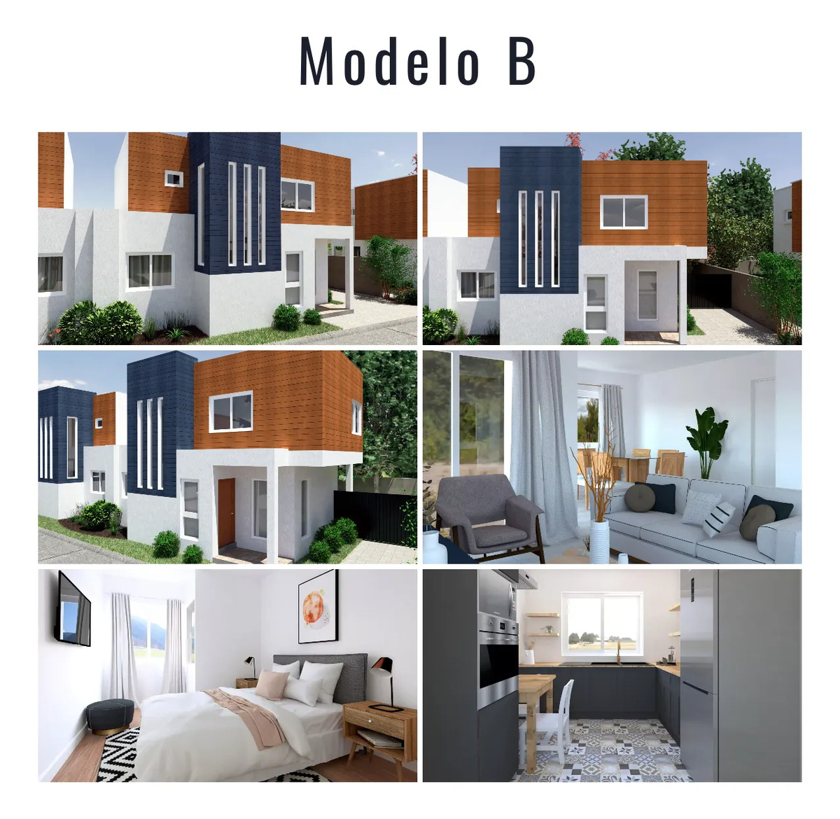 Venta Casa Mediterranea 3D y 3B Pe&ntilde;aflor Santiago