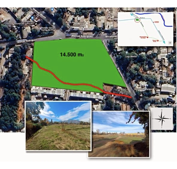 Venta parcela Terreno 14.500m2 - Lampa