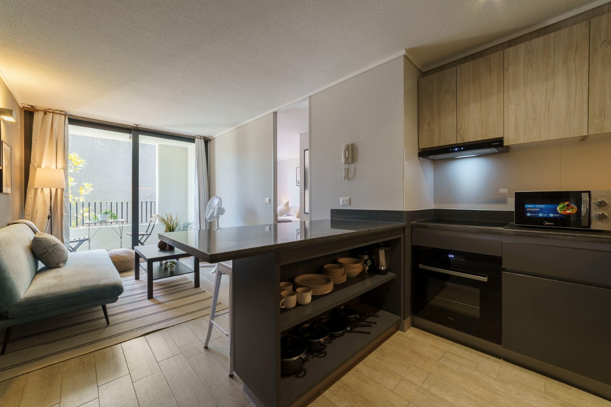 Venta Departamento N 1D en suite Walk-in cl&oacute;set 1B 1E Metro Irarr&aacute;zaval - &Ntilde;u&ntilde;oa