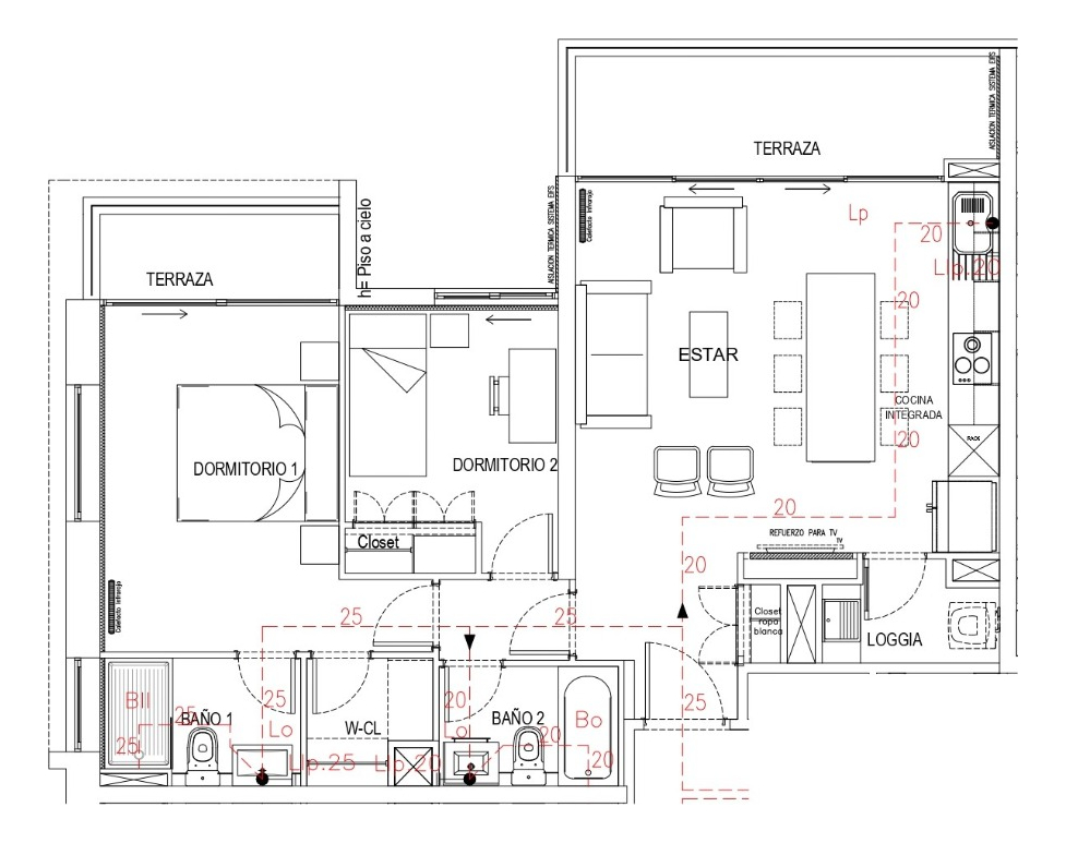 Arriendo Departamento NP 2D 2B 1E 1B Blest Gana - La Reina