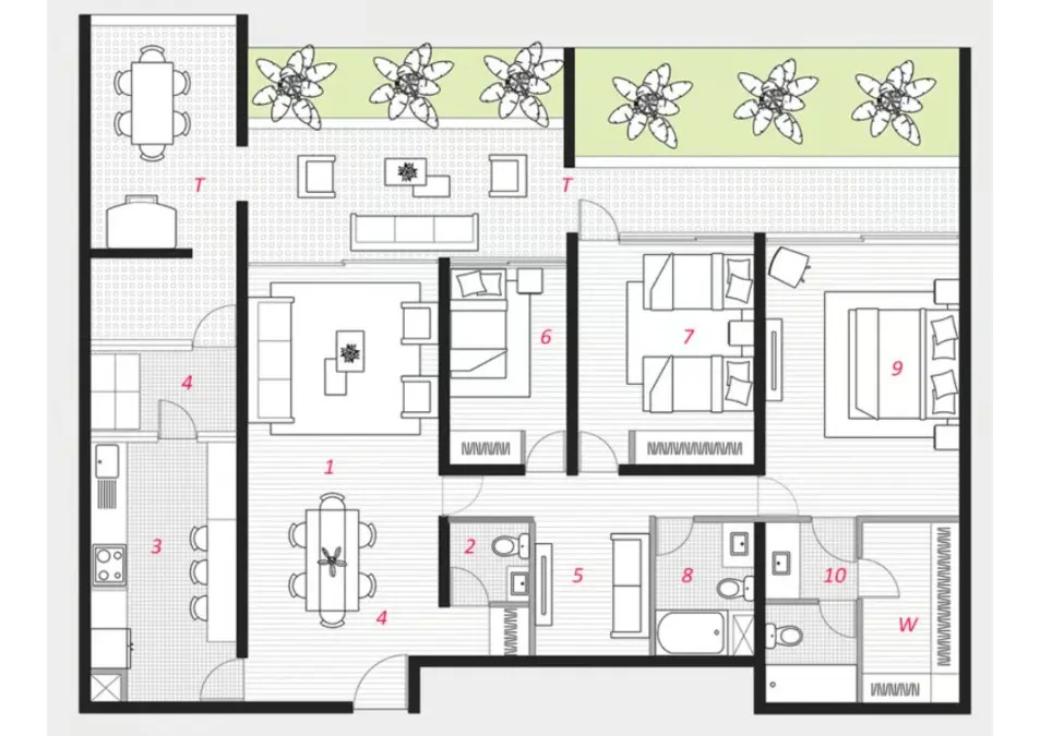 Arriendo Departamento O 3D en suite Walk-in cl&oacute;set 3B 1E 1B Amapolas - &Ntilde;u&ntilde;oa