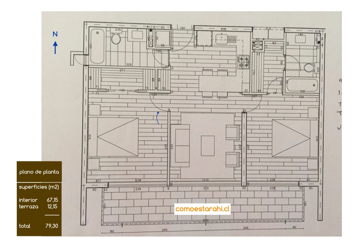 Arriendo Departamento S 2D en suite Walk-in cl&oacute;set 2B 1E 1B Metro Bilbao - Providencia