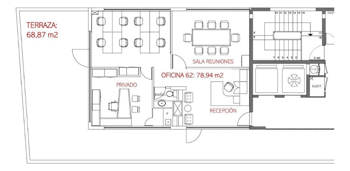 Arriendo Oficina 1B 2E 1B Nueva Las Condes - Las Condes