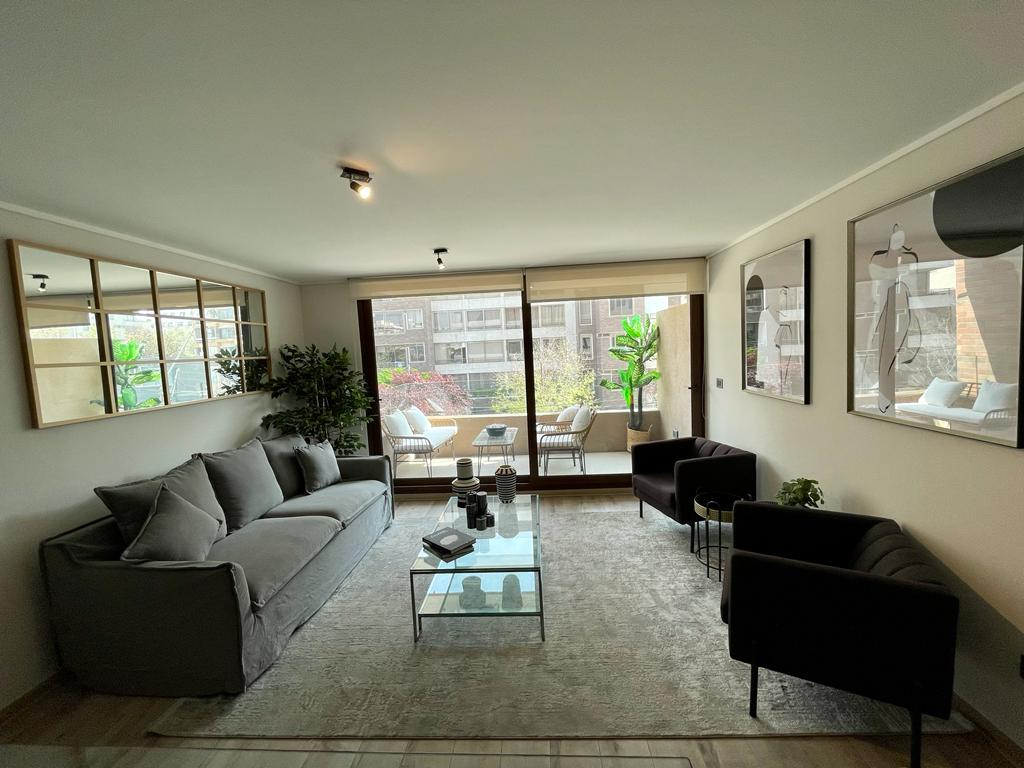 Arriendo Departamento N 3D en suite Walk-in cl&oacute;set 3B 1E 1B Las Lilas - Providencia