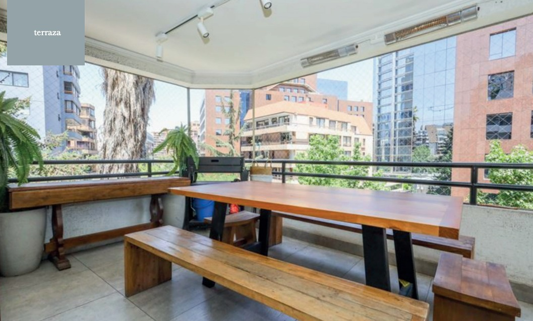 Arriendo Departamento NP 2D en suite 3B 1E 1B Barrio El Golf - Las Condes