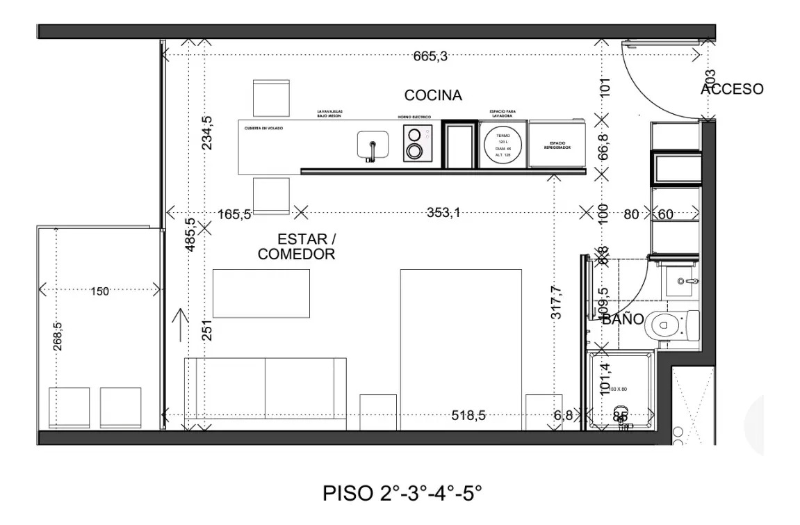 Venta Departamento P 1D 1B 1E 1B Villa Frei - &Ntilde;u&ntilde;oa