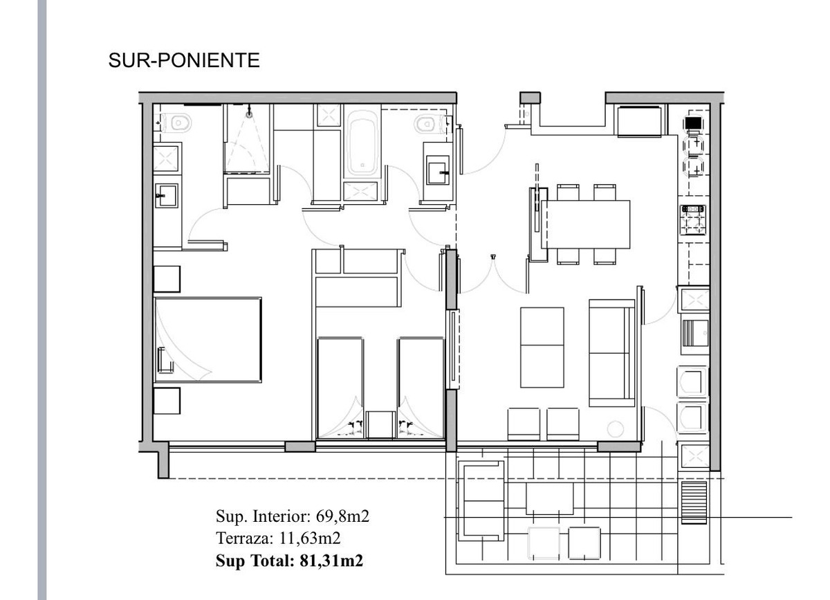 Arriendo Departamento SO 2D en suite Walk-in cl&oacute;set 2B 1E 1B Plaza &Ntilde;u&ntilde;oa - &Ntilde;u&ntilde;oa