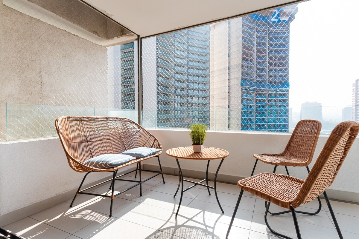 Arriendo Departamento O 2D en suite Walk-in cl&oacute;set 2B 1E 1B Parque Arauco - Las Condes