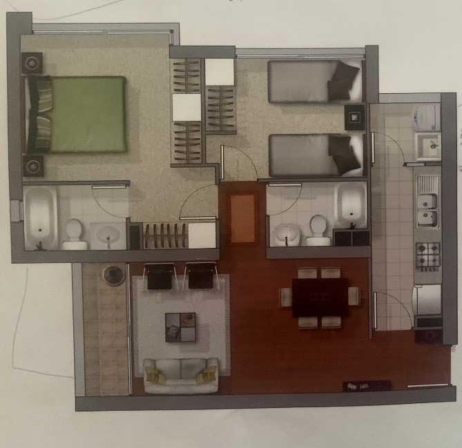 Venta Departamento NO 2D 2B 1E  - Providencia