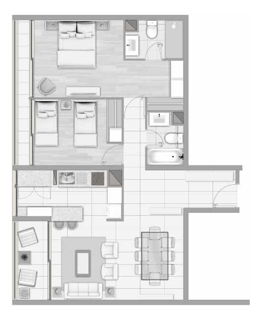 Venta Departamento 2D 2B 2E In&eacute;s de Su&aacute;rez - Providencia