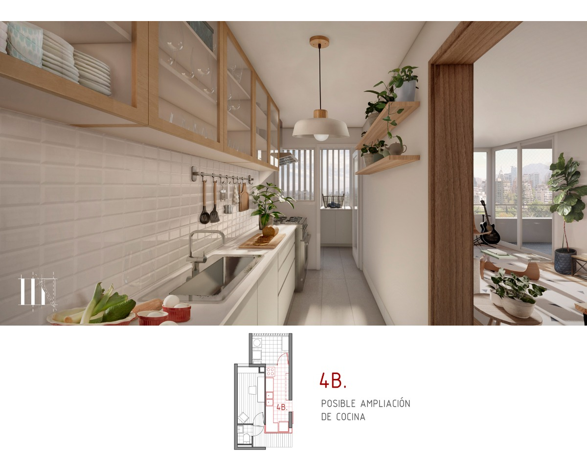 Venta Departamento NO 4D 3B 1E 1B Las Lilas - Providencia