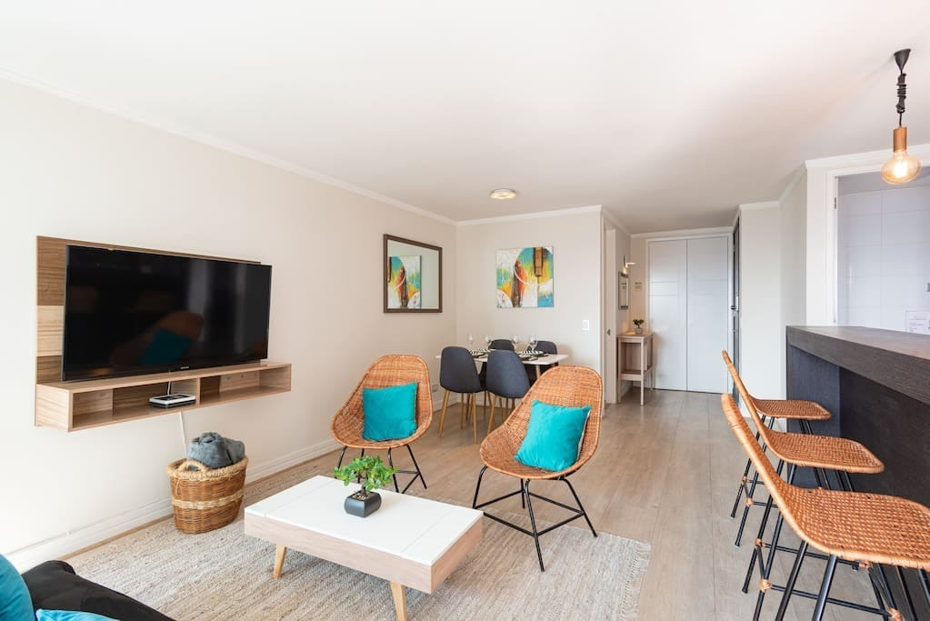 Arriendo Departamento O 2D en suite Walk-in cl&oacute;set 2B 1E 1B Parque Arauco - Las Condes