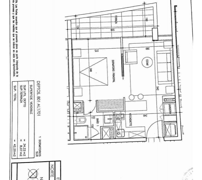 Venta Departamento 1D Pedro de Valdivia - Providencia