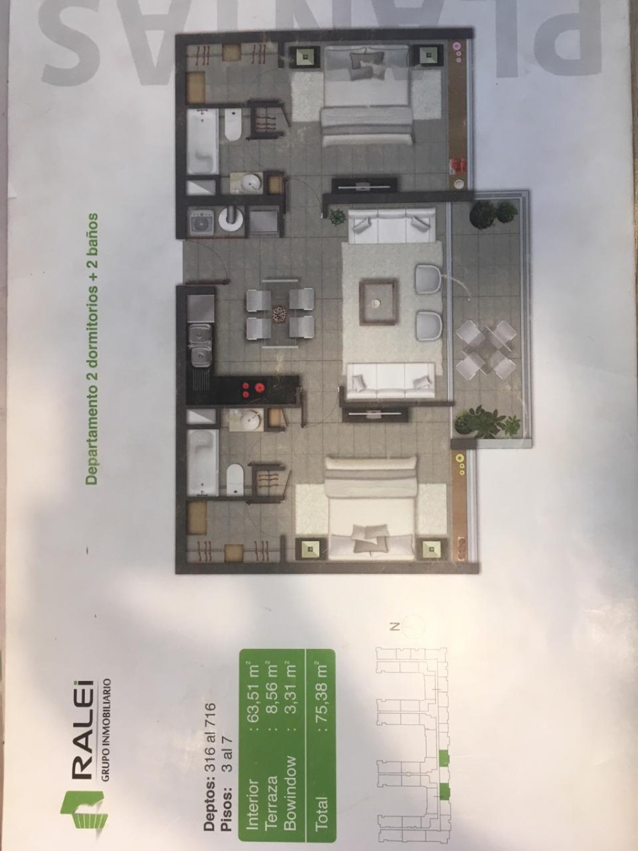 Arriendo Departamento S 2D en suite Walk-in cl&oacute;set 2B 2E 1B In&eacute;s de Su&aacute;rez - Providencia