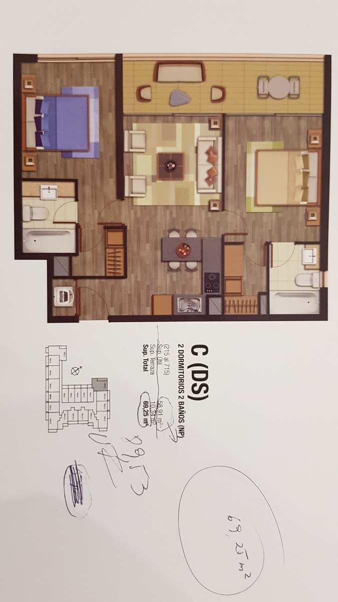 Arriendo Departamento 2D Metro Hernando de Magallanes - Las Condes