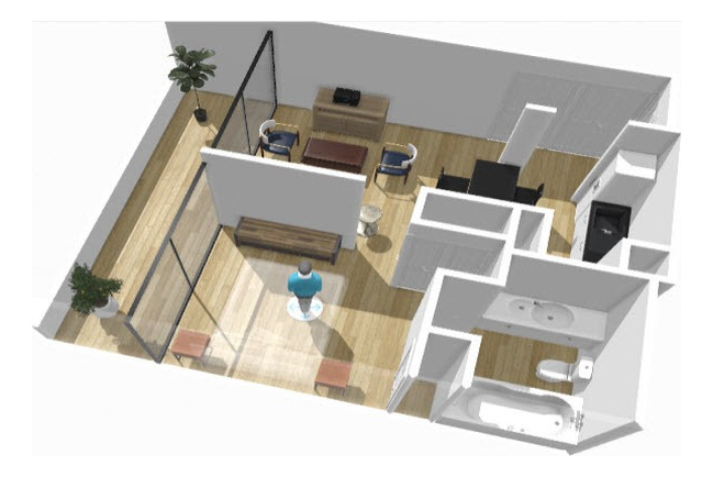 Arriendo Departamento SO 1D en suite 1B 1E 1B Metro Escuela Militar - Las Condes