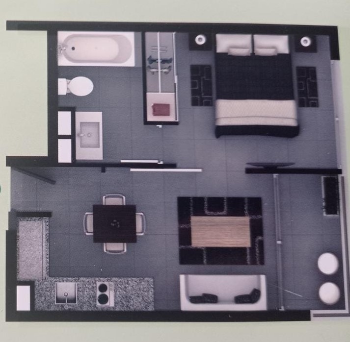 Venta Departamento NO 1D en suite 1B Santa Isabel - Santiago