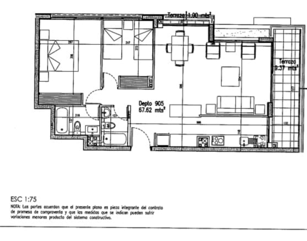 Arriendo Departamento 2D 2B 1E 1B Plaza &Ntilde;u&ntilde;oa - &Ntilde;u&ntilde;oa