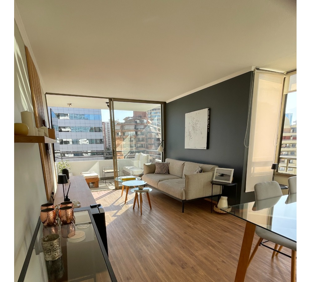 Arriendo Departamento NO 2D en suite 2B 1E Metro Escuela Militar - Las Condes