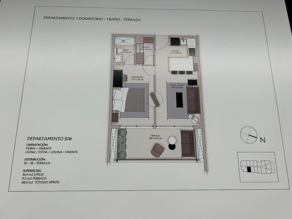 Arriendo Departamento O 1D en suite Walk-in cl&oacute;set 1B 1E 1B Alto Las Condes - Las Condes