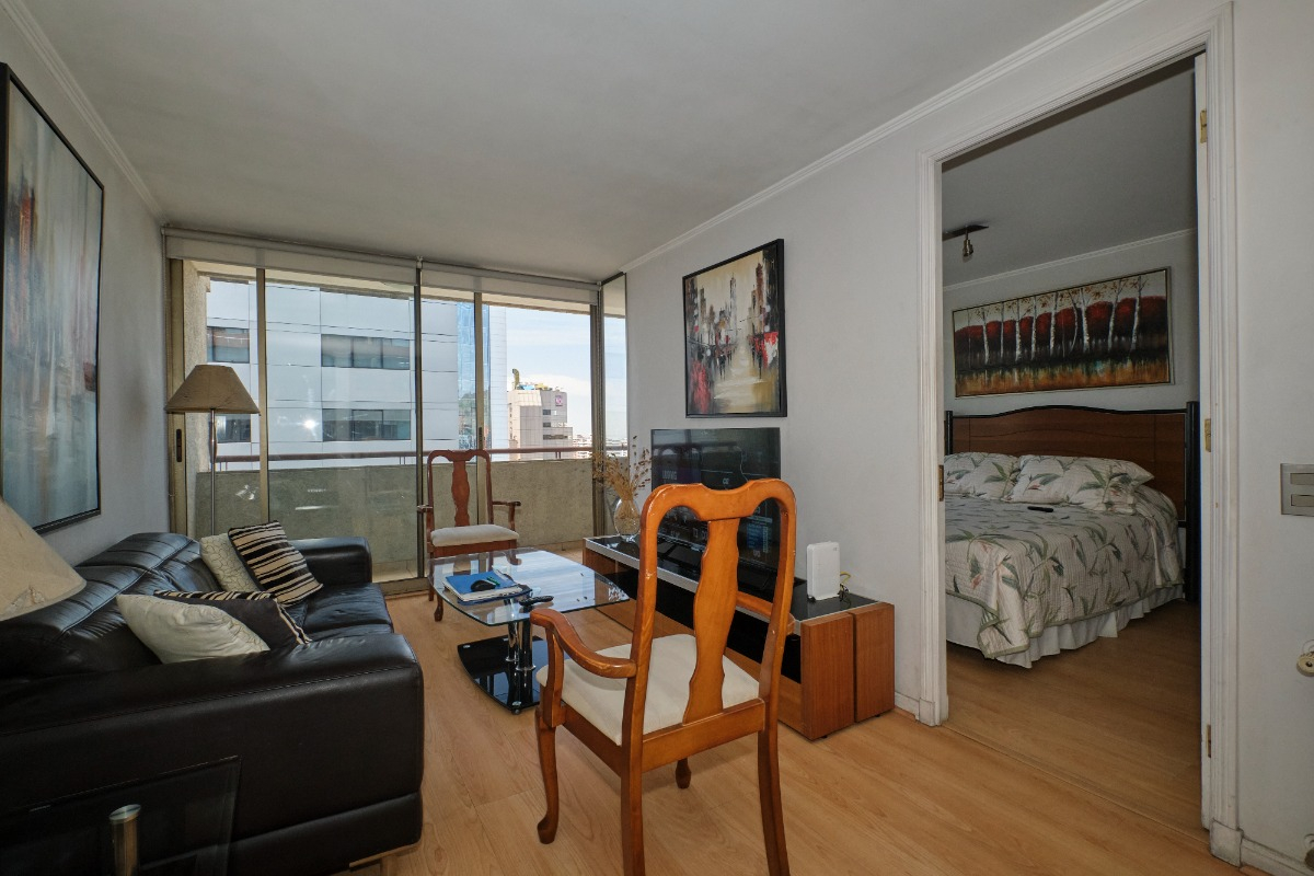 Arriendo Departamento SO 1D en suite Walk-in cl&oacute;set 1B Barrio El Golf - Las Condes