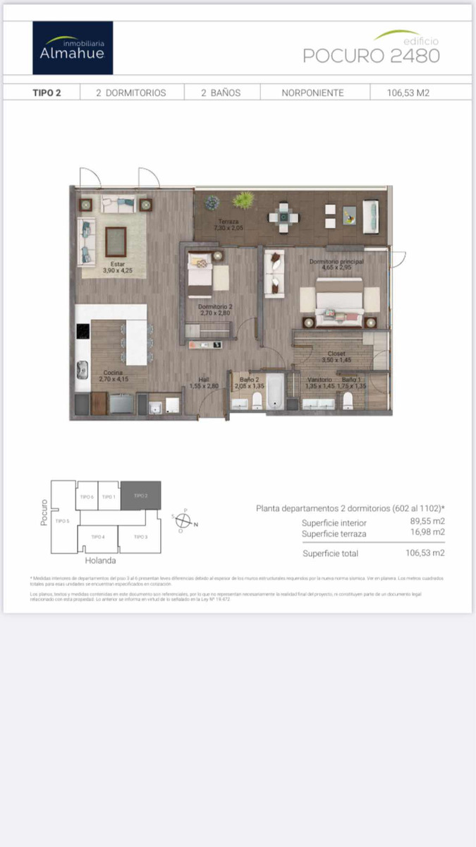 Venta Departamento 2D Las Lilas - Providencia