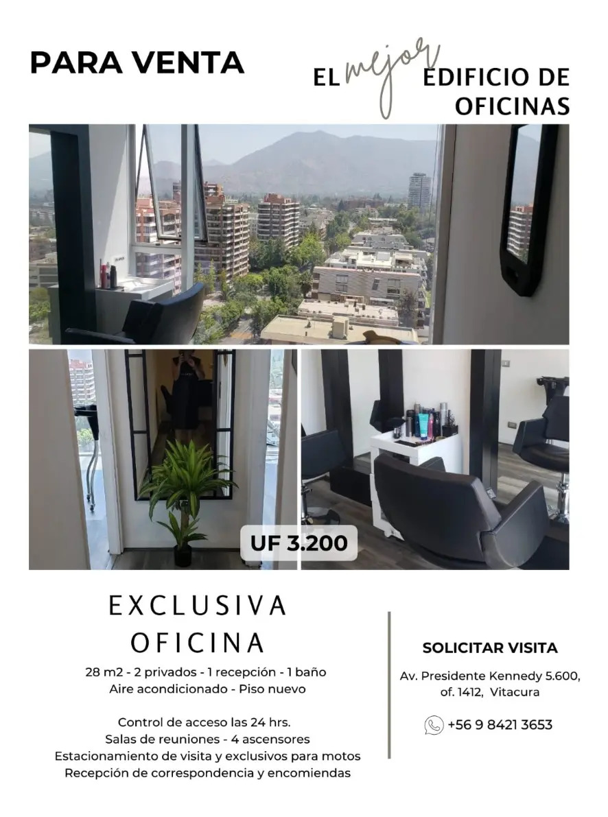 Venta Oficina 1B Estadio Manquehue - Vitacura