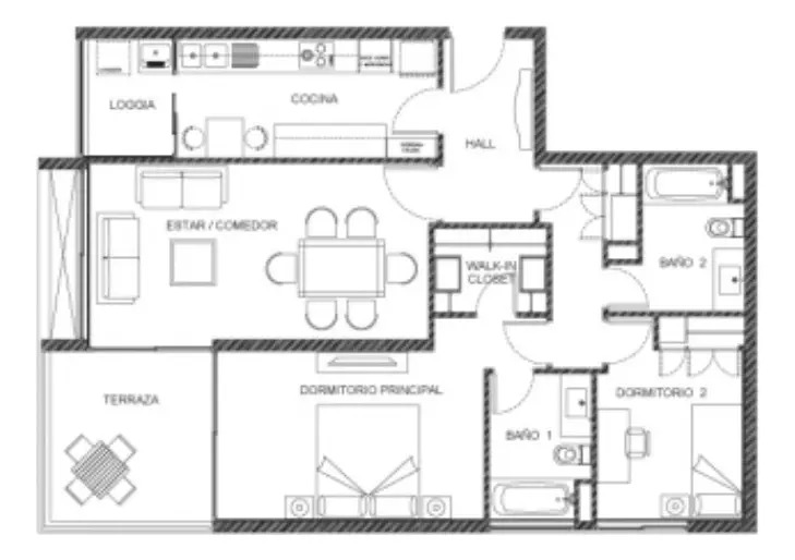 Arriendo Departamento 2D 2B 1E Rotonda Atenas - Las Condes