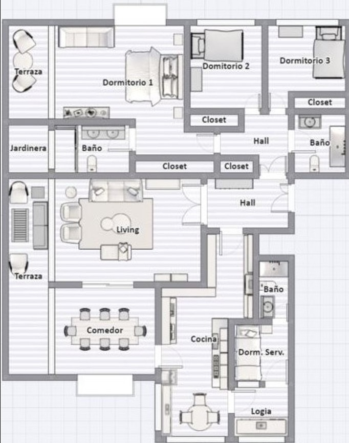 Venta Departamento NOSP 4D 3B 2E 1B Barrio El Golf - Las Condes