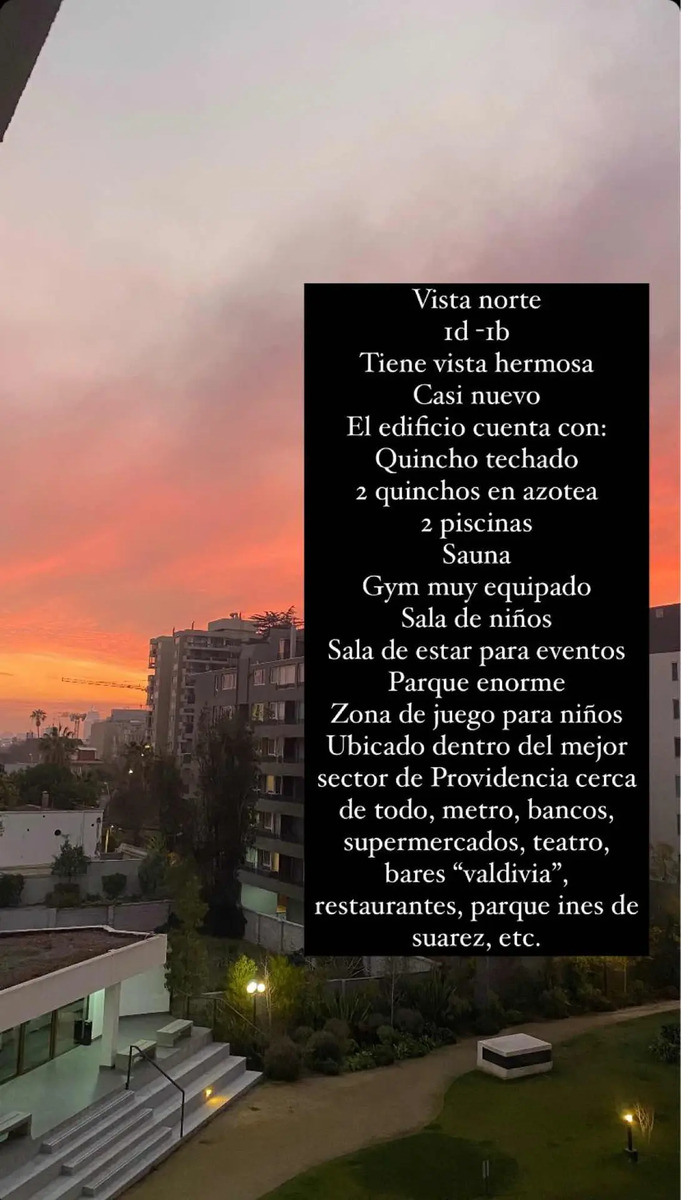 Arriendo Departamento 1D 1B 1E 1B In&eacute;s de Su&aacute;rez - Providencia