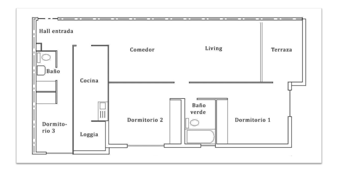 Arriendo Departamento NO 3D 2B 1E Manuel Montt - Providencia