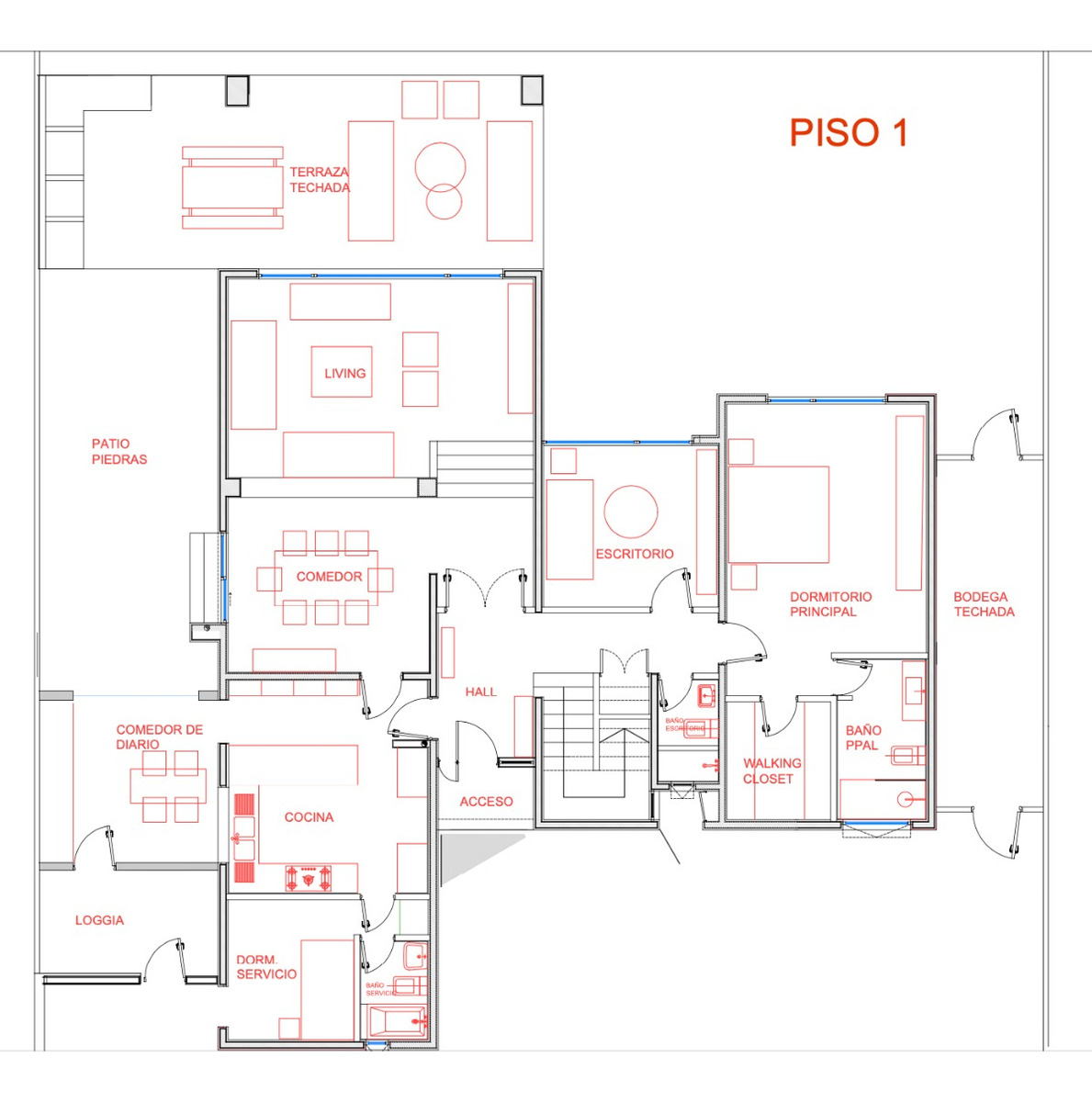 Arriendo Casa NP 4D Walk-in cl&oacute;set 4B 3E 1B San Carlos de Apoquindo - Las Condes