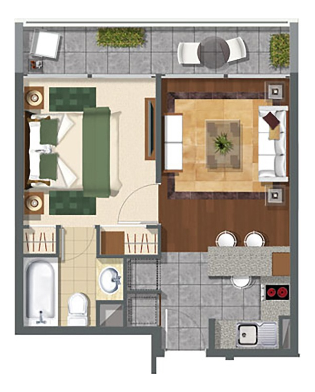 Venta Departamento N 1D en suite 1B Manuel Montt - Providencia