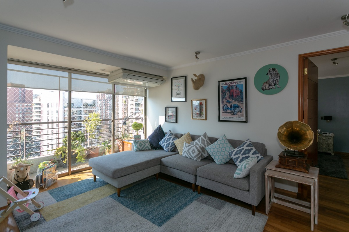 Arriendo Departamento NOSP 3D en suite Walk-in cl&oacute;set 4B 2E 1B Barrio El Golf - Las Condes