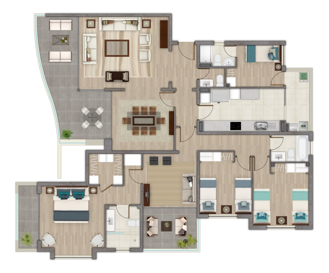 Venta Departamento NP 4D en suite Walk-in cl&oacute;set 3B 2E 1B La Dehesa - Lo Barnechea