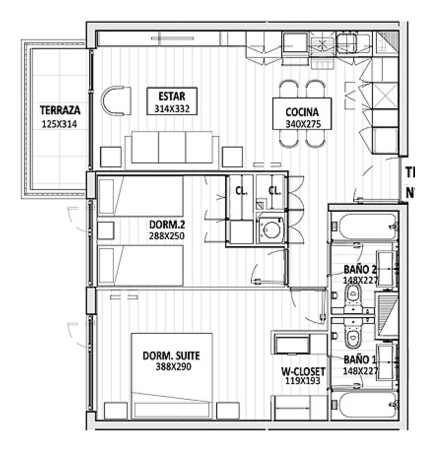 Arriendo Departamento N 2D 2B 1E 1B Parque Juan XXIII - &Ntilde;u&ntilde;oa