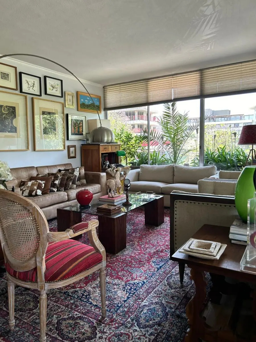 Venta Departamento O 4D en suite Walk-in cl&oacute;set 3B 2E 1B Borde R&iacute;o - Casa Piedra - Vitacura