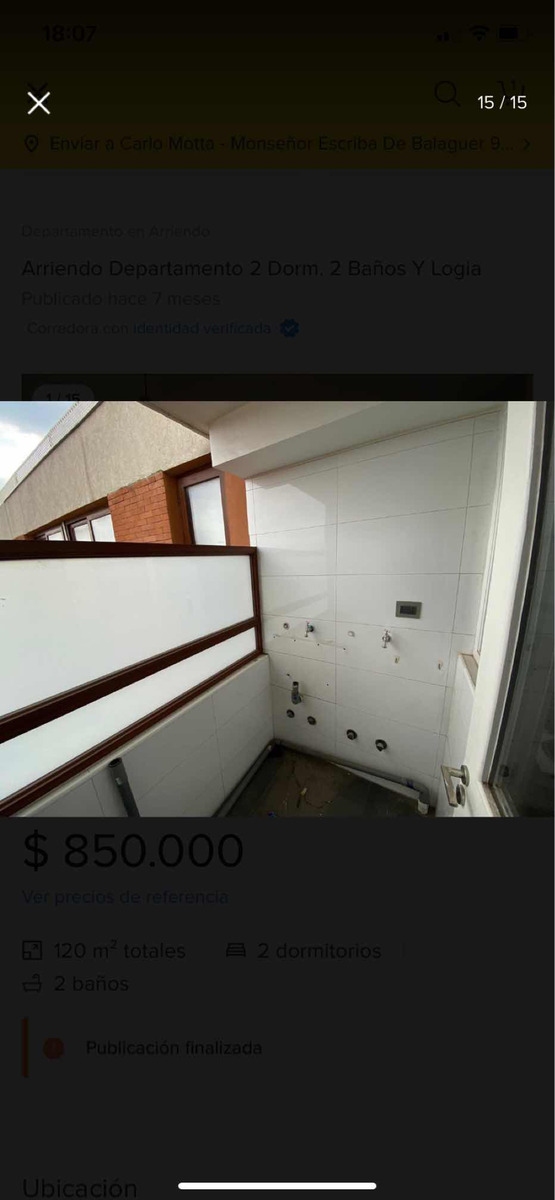 Arriendo Departamento 3D 2B 1E 1B Mall Sport - Las Condes