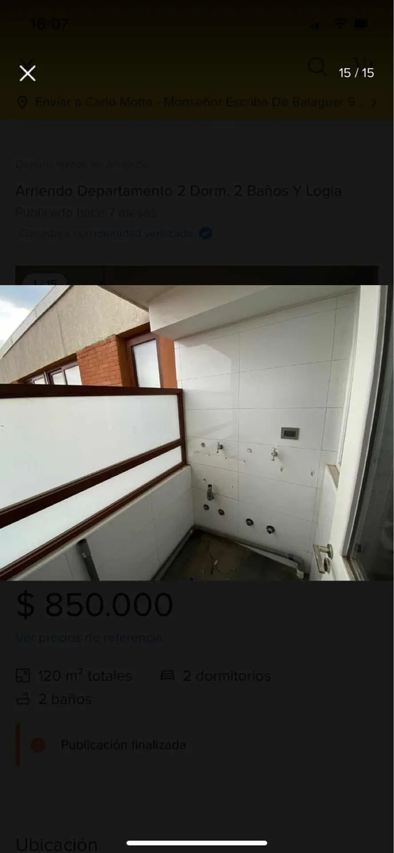 Arriendo Departamento 3D 2B 1E 1B Mall Sport - Las Condes