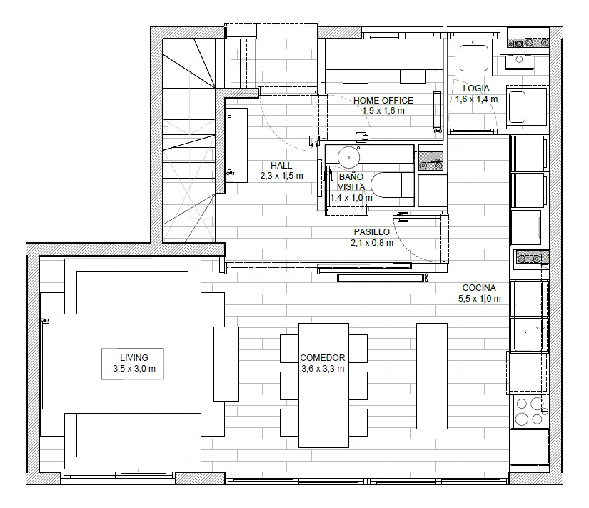 Venta Departamento SO 3D en suite Walk-in cl&oacute;set 3B 2E 1B Metro Bilbao - Providencia