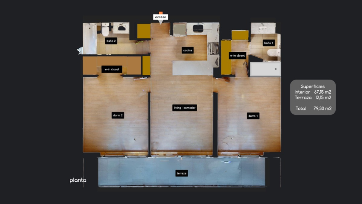 Arriendo Departamento S 2D en suite Walk-in cl&oacute;set 2B 1E 1B Metro Bilbao - Providencia