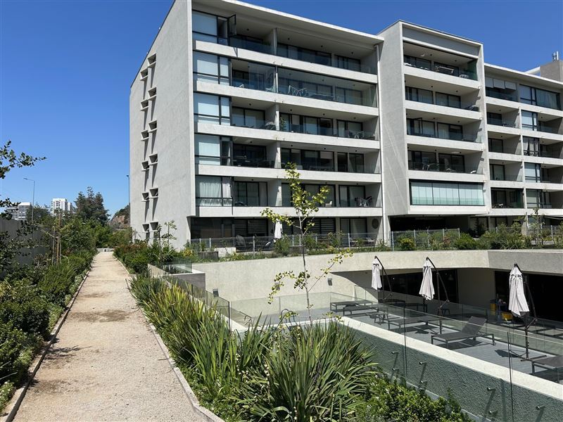 Arriendo Departamento Sur-Poniente 1D en suite Walk-in cl&oacute;set 1B 1E 1B La Dehesa - Lo Barnechea