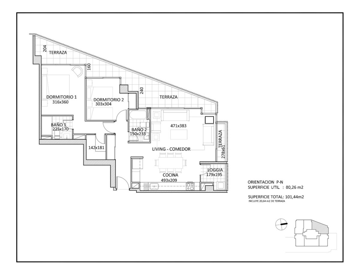 Arriendo Departamento NP 2D 2B 1E 1B Campus Oriente - Providencia