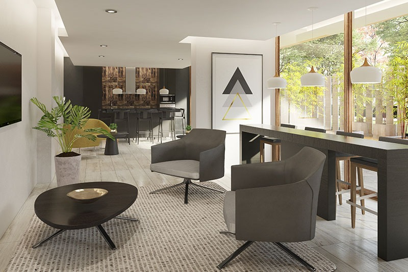 Arriendo Departamento N 3D en suite 3B 1E 1B Las Lilas - Providencia