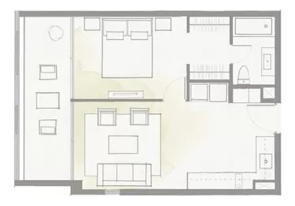 Arriendo Departamento P 1D en suite 1B 1E 1B Metro Hernando de Magallanes - Las Condes