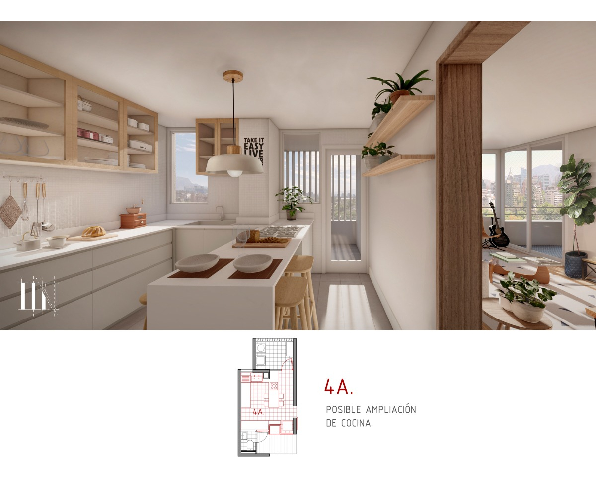 Venta Departamento NO 4D 3B 1E 1B Las Lilas - Providencia