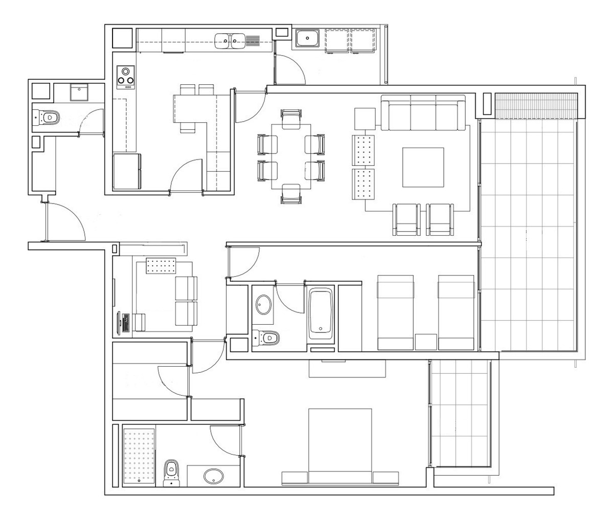 Venta Departamento N 2D en suite Walk-in cl&oacute;set 3B 2E 1B La Dehesa - Lo Barnechea