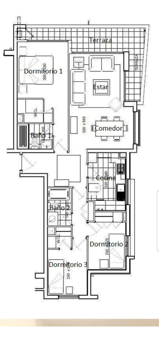 Arriendo Departamento NOSP 3D en suite Walk-in cl&oacute;set 2B 1E 1B Pedro de Valdivia - Providencia