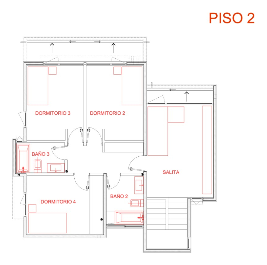 Arriendo Casa NP 4D Walk-in cl&oacute;set 4B 3E 1B San Carlos de Apoquindo - Las Condes